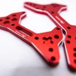 CR Shock Towers (F+R) – Fits Arrma Felony / Infraction / Limitless 1/7 - Red