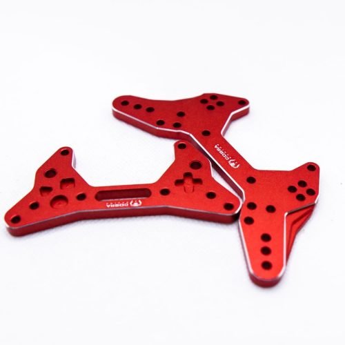 CR Shock Towers (F+R) – Fits Arrma Felony / Infraction / Limitless 1/7 - Red