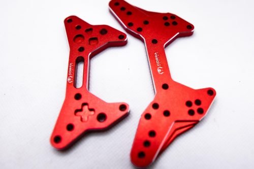 CR Shock Towers (F+R) – Fits Arrma Felony / Infraction / Limitless 1/7 - Red