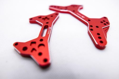 CR Shock Towers (F+R) – Fits Arrma Felony / Infraction / Limitless 1/7 - Red