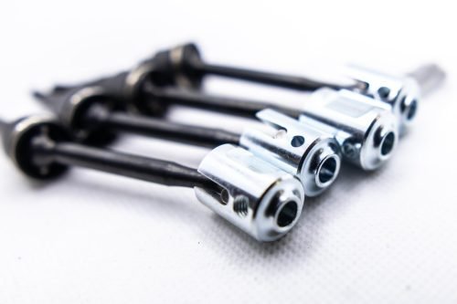 CR Traxxas MiniMaxx CVD Driveshaft Upgrade – 4PCS with Chrome Drive Cups