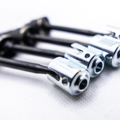 CR Traxxas MiniMaxx CVD Driveshaft Upgrade – 4PCS with Chrome Drive Cups