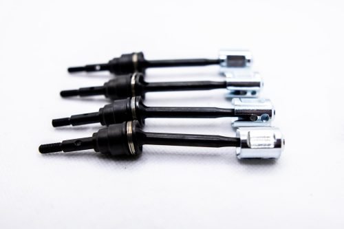 CR Traxxas MiniMaxx CVD Driveshaft Upgrade – 4PCS with Chrome Drive Cups
