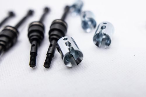 CR Traxxas MiniMaxx CVD Driveshaft Upgrade – 4PCS with Chrome Drive Cups