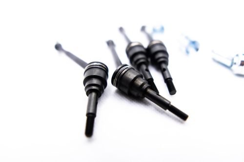 CR Traxxas MiniMaxx CVD Driveshaft Upgrade – 4PCS with Chrome Drive Cups