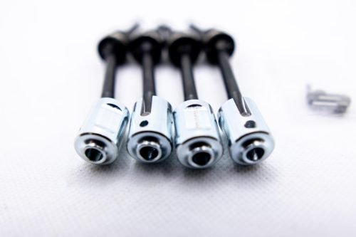CR Traxxas MiniMaxx CVD Driveshaft Upgrade – 4PCS with Chrome Drive Cups