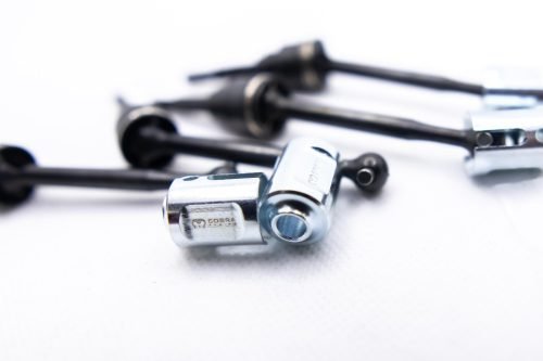 CR Traxxas MiniMaxx CVD Driveshaft Upgrade – 4PCS with Chrome Drive Cups