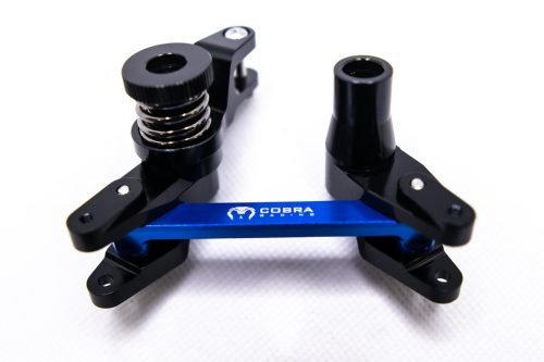 CR Aluminum Bellcrank for Traxxas Maxx / Maxx Slash – 7075-T6 – Black & Blue