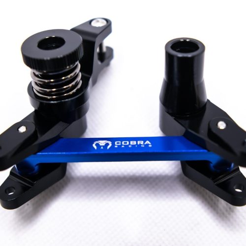 CR Aluminum Bellcrank for Traxxas Maxx / Maxx Slash – 7075-T6 – Black & Blue