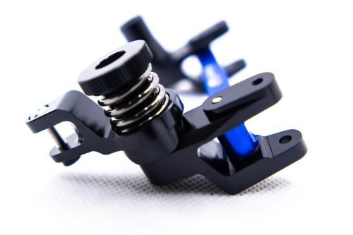 CR Aluminum Bellcrank for Traxxas Maxx / Maxx Slash – 7075-T6 – Black & Blue