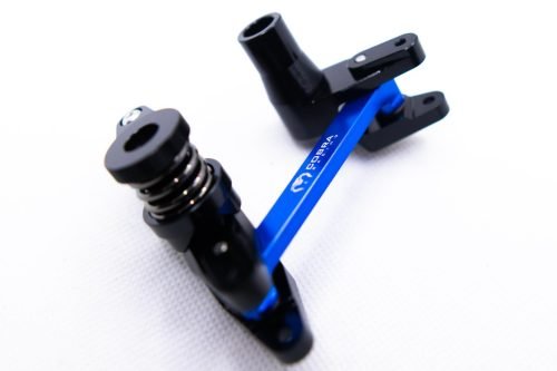 CR Aluminum Bellcrank for Traxxas Maxx / Maxx Slash – 7075-T6 – Black & Blue