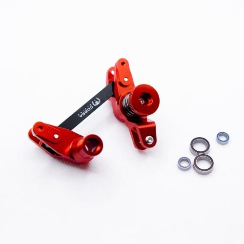 CR Aluminum Bellcrank for Traxxas Maxx / Maxx Slash – 7075-T6 – Red on Black