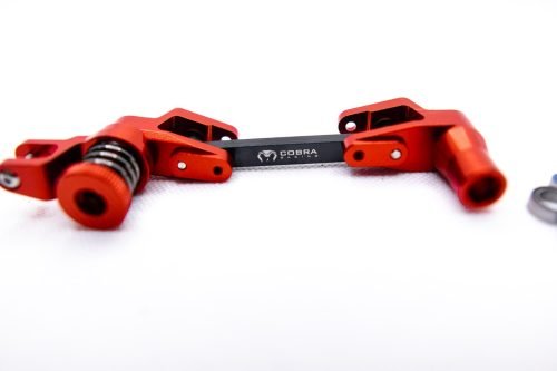 CR Aluminum Bellcrank for Traxxas Maxx / Maxx Slash – 7075-T6 – Red on Black