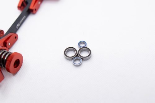 CR Aluminum Bellcrank for Traxxas Maxx / Maxx Slash – 7075-T6 – Red on Black