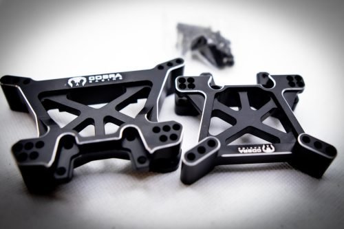 CR Traxxas Jato BL-2S & VXL-4S 4x4 Black Aluminum Shock Towers – Complete Set