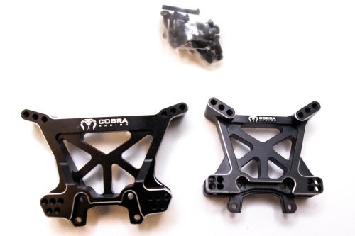 CR Traxxas Jato BL-2S & VXL-4S 4x4 Black Aluminum Shock Towers – Complete Set