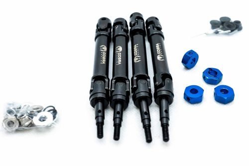 CR EHD (6mm) CVD Driveshafts – 12mm Blue Hex – Traxxas 1/10 4x4