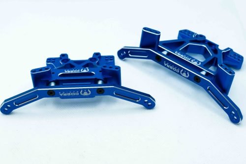 Cobra Racing EHD Body Post Mount Plate – Traxxas 4x4 | 7075-T6 Aluminum - Blue