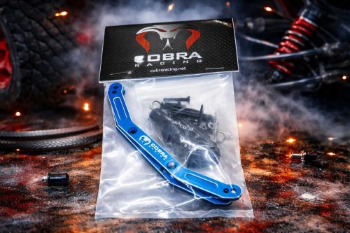 Cobra Racing EHD Body Post Mount Plate – Traxxas 4x4 | 7075-T6 Aluminum - Blue