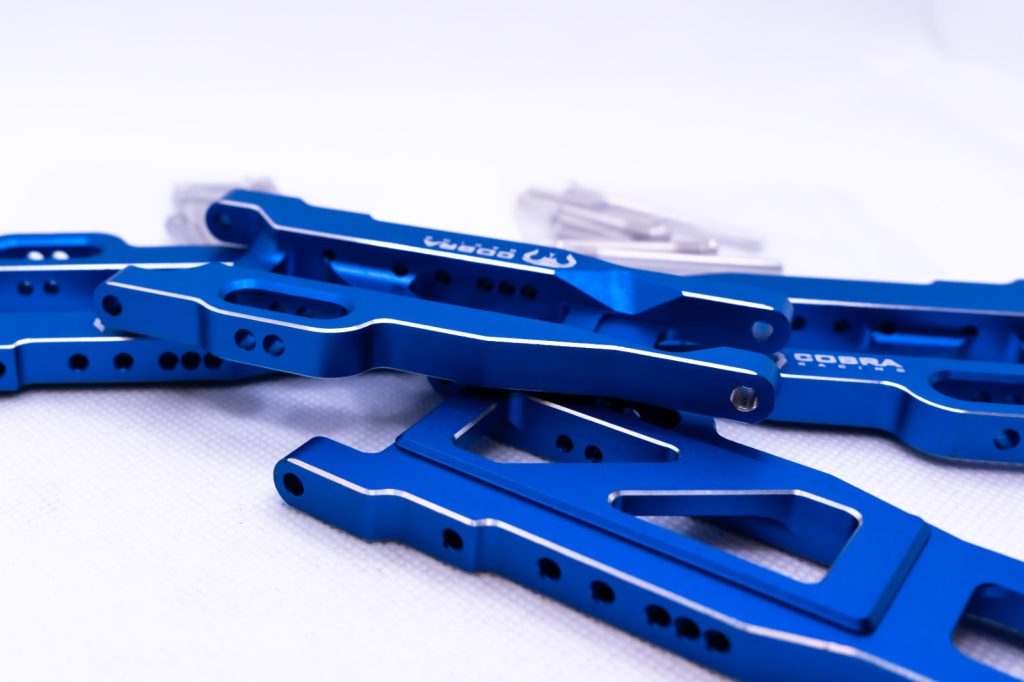 CR 7075 Blue EHD Aluminum A-Arms – Slash, Rustler, Stampede, XO-1 & More