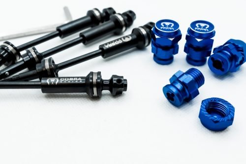 CR - EHD (6mm) CVD Driveshaft w/ 17mm Adapter for Traxxas 1/10 4WD – Blue