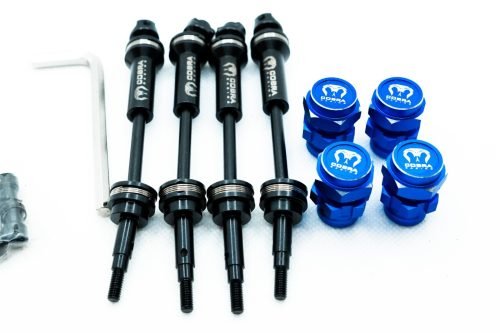 CR - EHD (6mm) CVD Driveshaft w/ 17mm Adapter for Traxxas 1/10 4WD – Blue