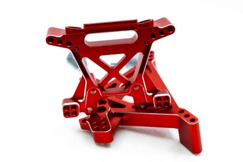Cobra Racing EHD 7075 Aluminum Shock Towers Traxxas 4x4 Slash Rustler Stampede - Red