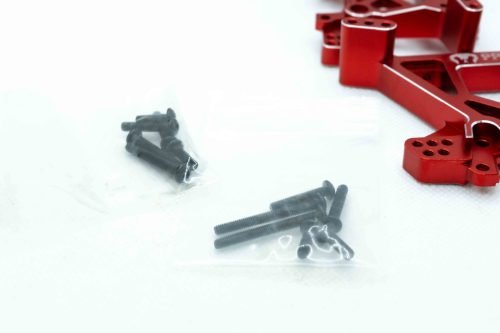 Cobra Racing EHD 7075 Aluminum Shock Towers Traxxas 4x4 Slash Rustler Stampede - Red