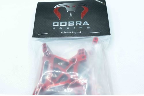 Cobra Racing EHD 7075 Aluminum Shock Towers Traxxas 4x4 Slash Rustler Stampede - Red