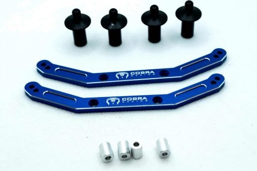 Cobra Racing EHD Body Post Mount Plate – Traxxas 4x4 | 7075-T6 Aluminum - Blue