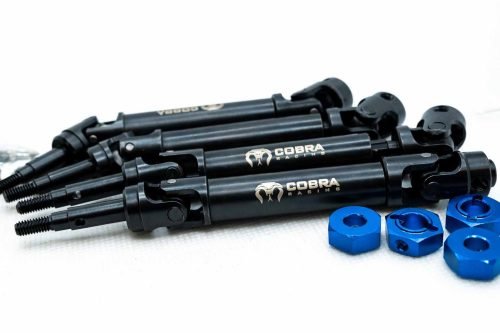 CR EHD (6mm) CVD Driveshafts – 12mm Blue Hex – Traxxas 1/10 4x4