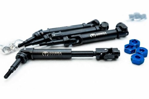 CR EHD (6mm) CVD Driveshafts – 12mm Blue Hex – Traxxas 1/10 4x4