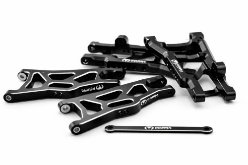 CR Traxxas 2WD HD Aluminum A-Arms fits Slash Rustler Stampede Bandit - Black
