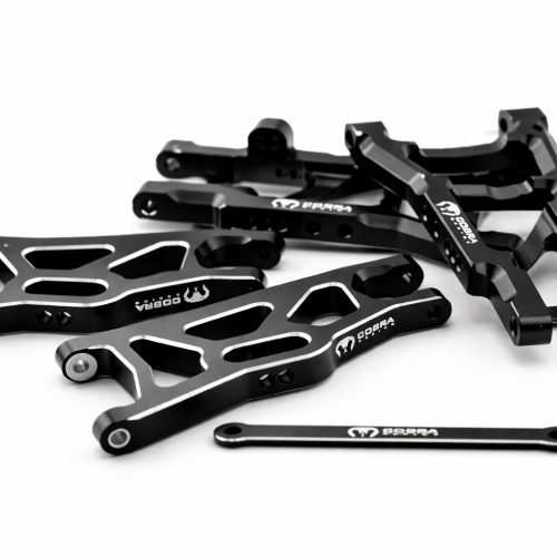 CR Traxxas 2WD HD Aluminum A-Arms fits Slash Rustler Stampede Bandit - Black