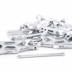 CR Traxxas 2WD HD Aluminum A-Arms fits Slash Rustler Stampede Bandit - Silver