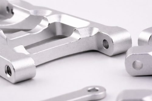 CR Traxxas 2WD HD Aluminum A-Arms fits Slash Rustler Stampede Bandit - Silver