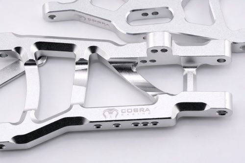 CR Traxxas 2WD HD Aluminum A-Arms fits Slash Rustler Stampede Bandit - Silver