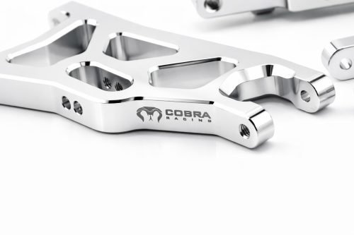 CR Traxxas 2WD HD Aluminum A-Arms fits Slash Rustler Stampede Bandit - Silver