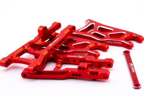 CR Traxxas 2WD HD Aluminum A-Arms fits Slash Rustler Stampede Bandit - Red