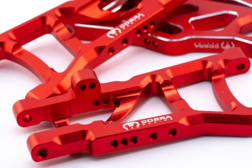 CR Traxxas 2WD HD Aluminum A-Arms fits Slash Rustler Stampede Bandit - Red