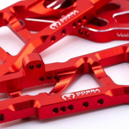 CR Traxxas 2WD HD Aluminum A-Arms fits Slash Rustler Stampede Bandit - Red
