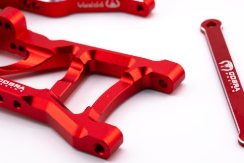 CR Traxxas 2WD HD Aluminum A-Arms fits Slash Rustler Stampede Bandit - Red