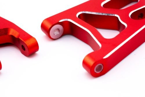 CR Traxxas 2WD HD Aluminum A-Arms fits Slash Rustler Stampede Bandit - Red