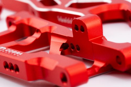 CR Traxxas 2WD HD Aluminum A-Arms fits Slash Rustler Stampede Bandit - Red