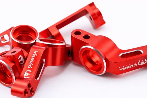 CR 2WD Aluminum Traxxas Knuckles Set (COMPLETE) Fits SLASH / Rustler - Red