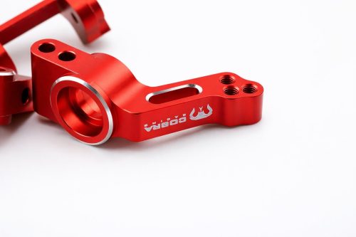 CR 2WD Aluminum Traxxas Knuckles Set (COMPLETE) Fits SLASH / Rustler - Red