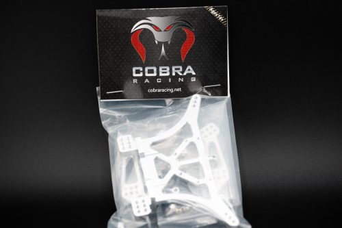CR Traxxas 2WD Shock Towers - Fits Slash, Rustler, Stampede, Rally - Silver