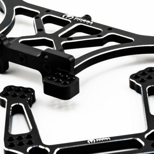 CR Traxxas 2WD Shock Towers - Fits Slash, Rustler, Stampede, Rally - Black