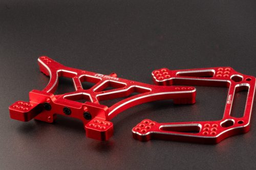 CR Traxxas 2WD Shock Towers - Fits Slash, Rustler, Stampede, Rally - Red