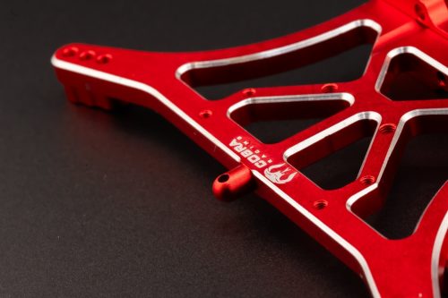 CR Traxxas 2WD Shock Towers - Fits Slash, Rustler, Stampede, Rally - Red